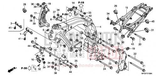 FRAME BODY CB600FAB de 2011